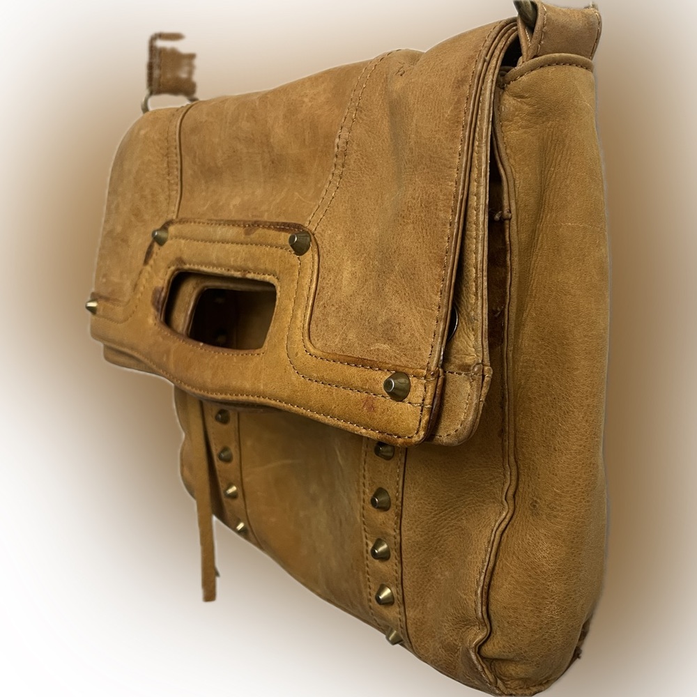 Vintage LUCKY BRAND leather magnetic close multi wear crossbody retired bag - Picture 13 of 16